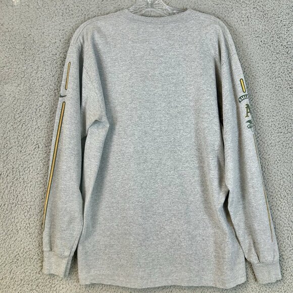 Vintage Oakland A’s Nike Team T-Shirt Long Sleeve Y2K 2001 Rare!! Size M/L MLB - Picture 2 of 6